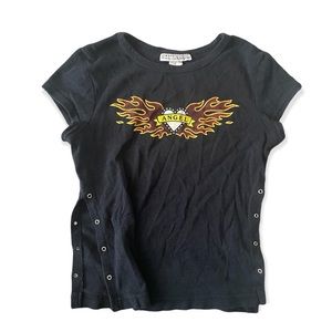 Vintage Angel Flame Baby Tee